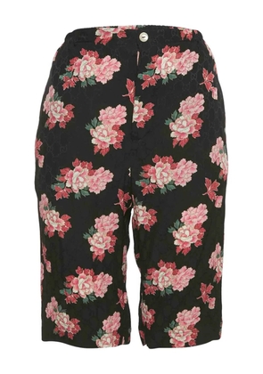 Gucci Pre-Owned floral silk shorts - Black