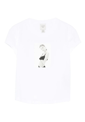Calvin Klein graphic-print T-shirt - AA Brillant white