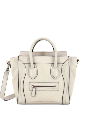 Celine Pre-Owned Luggage Bag Grainy Leather Nano crossbody bag - Grey