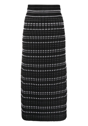 Alexander McQueen fitted midi skirt - Black