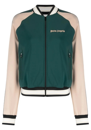 Palm Angels cropped bomber jacket - Blue