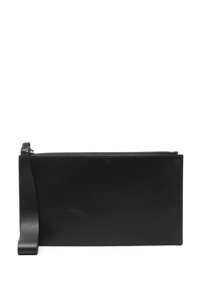 Doucal's smooth leather cardholder - Black