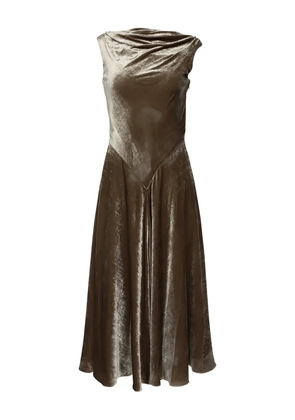 Altuzarra Drina cowl neck gown - Brown