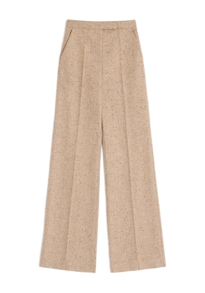 Valentino Garavani natté-weave tailored trousers - Neutrals