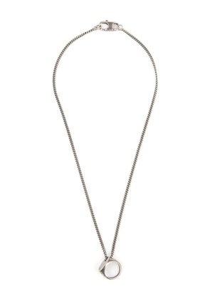 MM6 Maison Margiela Numeric ring necklace - Silver