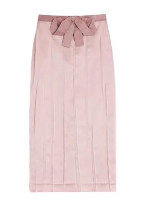 Valentino Garavani bow-detail midi skirt - Pink