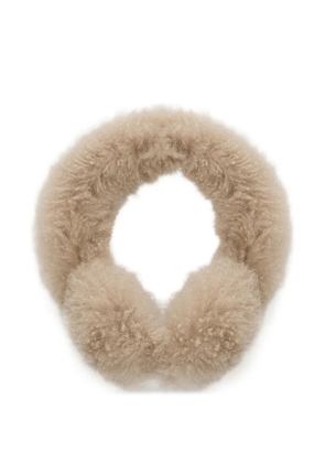 Yves Salomon lamb-shearling earmuffs - Neutrals