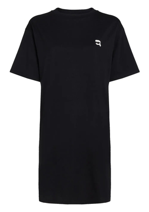 Karl Lagerfeld Ikon appliqué-detail T-shirt - Black