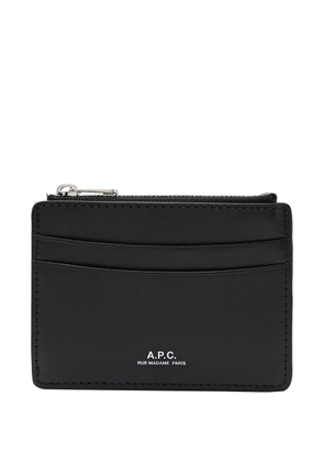 A.P.C. zip-top cardholder - Black