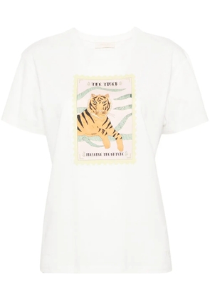 TWINSET graphic-print cotton T-shirt - White