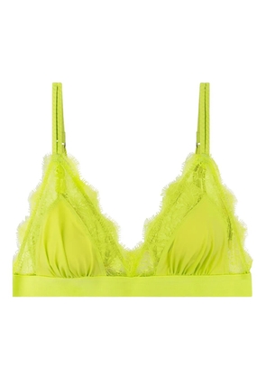 Love Stories lace-trimmed bralette - Green