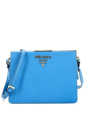 Prada Pre-Owned Light Frame Shoulder Bag Saffiano Leather Small crossbody bag - Blue