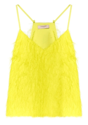 TWINSET feather-like tank top - Yellow