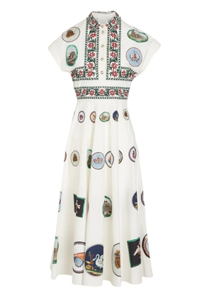 Giambattista Valli Micromosaic midi dress - Neutrals