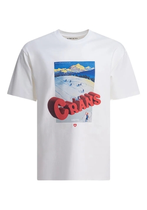 VIETTI MERCHANDISE Crans-Montana ski-scene T-shirt - White