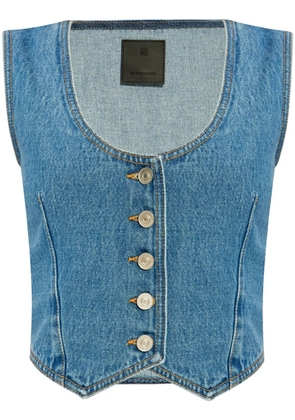 Givenchy Voyou denim waistcoat - Blue