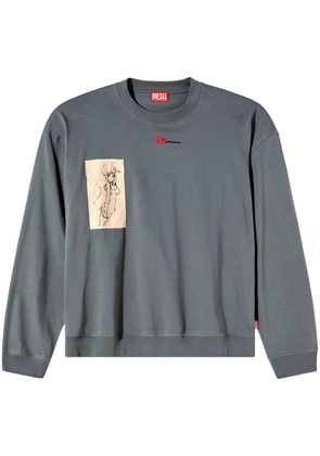 Diesel x Damiano David S-Boxt sweater - Grey