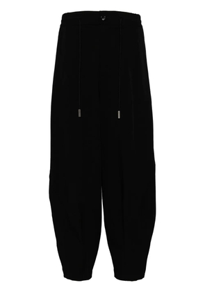 SONGZIO drop-crotch drawstring trousers - Black