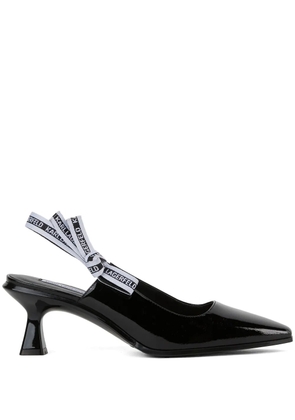 Karl Lagerfeld 75mm panache ribbon slingback pumps - Black