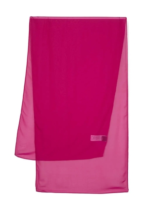 PINKO sheer rectangle-shape scarf - Purple