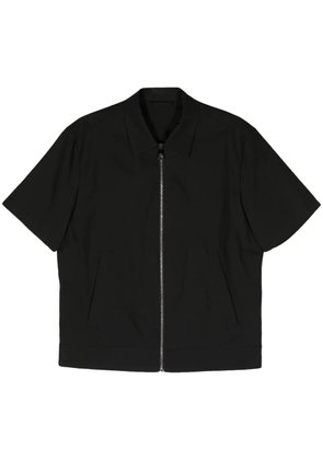 Neil Barrett zip-up short-sleeve shirt - Black