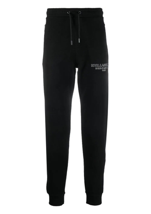 Karl Lagerfeld embossed-logo track pants - Black