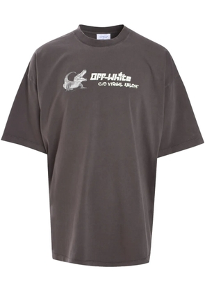 Off-White WHT Croco T-shirt - Brown