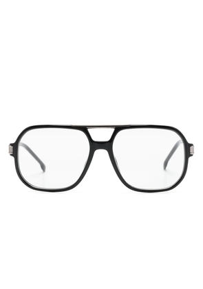 Carrera logo plaque pilot-frame glasses - Black
