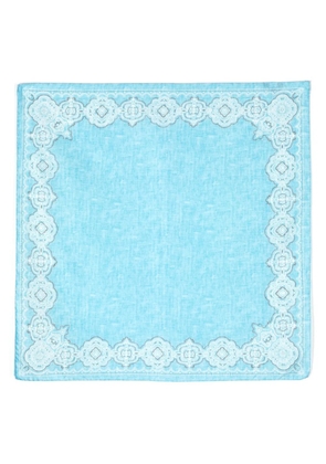 Lady Anne abstract-print handkerchief - Blue