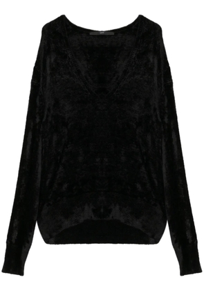 SAPIO Nº 21 velvet jumper - Black