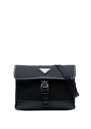 Prada Pre-Owned 2013-2025 Re-Nylon and Saffiano Smartphone Case crossbody bag - Black
