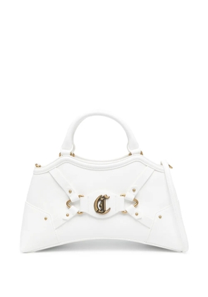 Just Cavalli logo-plaque tote bag - White