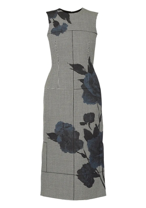 ERDEM floral-print midi dress - Blue