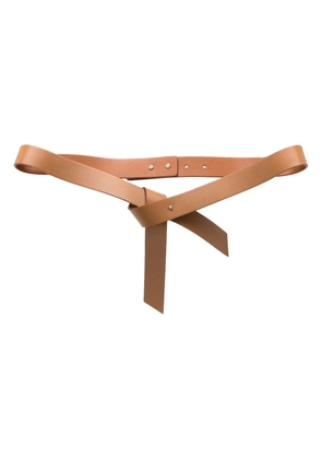 Philosophy Di Lorenzo Serafini knot-detail belt - Brown