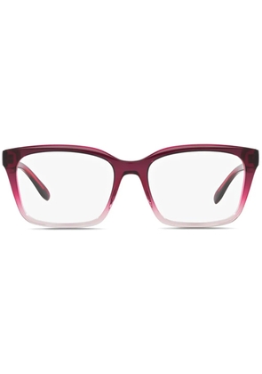 Emporio Armani gradient effect square frame glasses - Pink
