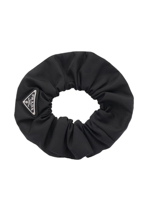 Prada triangle-logo scrunchie - Black