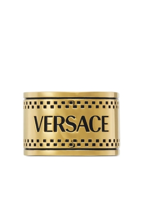 Versace logo-engraved chunky ring - Gold