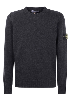 Stone Island logo-patch jumper - Grey
