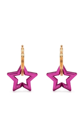 Versace Greca star-shaped drop earrings - Pink