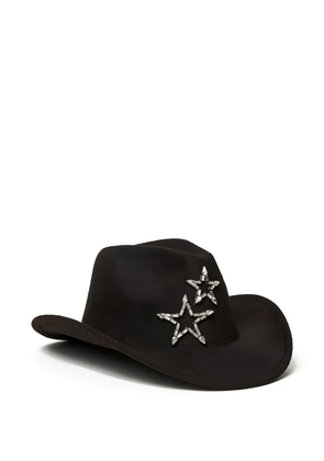 TWINSET star-embellished cowboy hat - Black