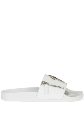 Giuseppe Zanotti Brett Zip slides - White