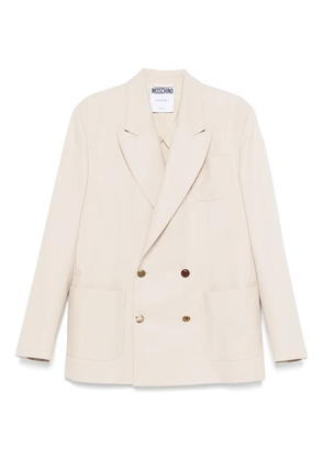Moschino double-breasted blazer - Neutrals