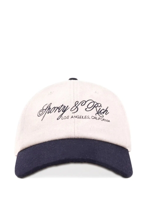Sporty & Rich logo baseball cap - Neutrals