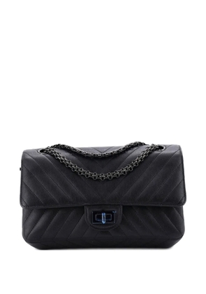 CHANEL Pre-Owned So Black Reissue 2.55 Flap Bag Chevron Sheepskin 225 shoulder bag