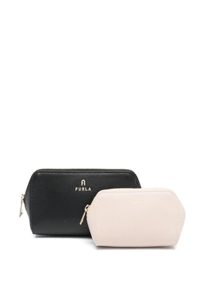 Furla Continental leather make up bag - Black