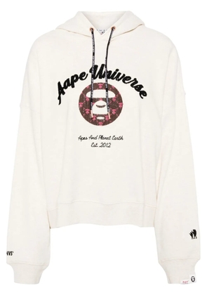 AAPE BY *A BATHING APE® logo-patch sweater - Neutrals