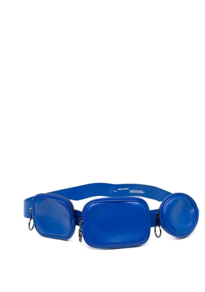 Off-White zip pouch cross-body bag - Blue