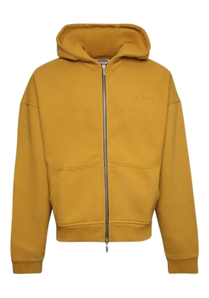 RHUDE logo-embroidered hoodie - Yellow