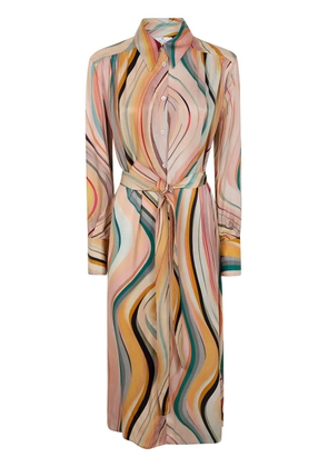 PS Paul Smith patterned midi dress - Neutrals