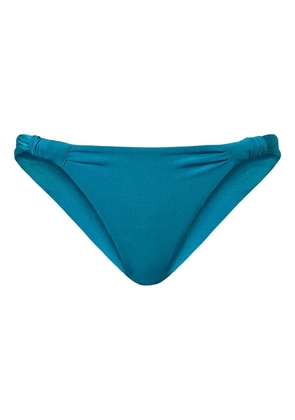 TWINSET ruched Brazilian bikini bottom - Blue